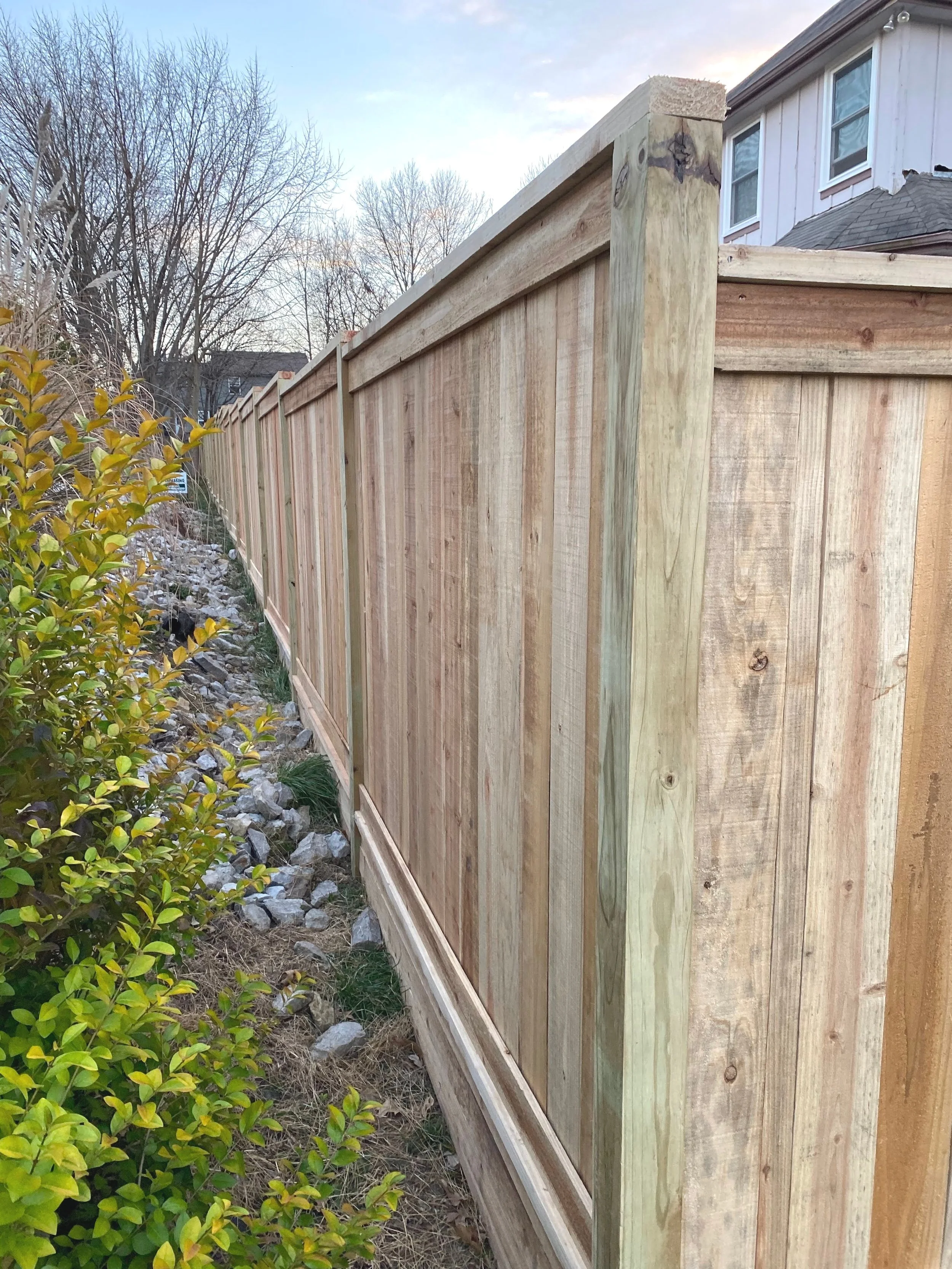 Fence replacement project completed on schedule